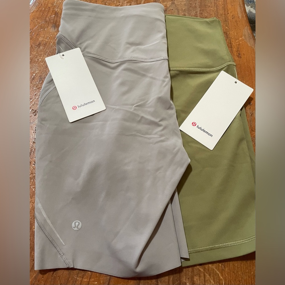 Lululemon athletic shorts, size 10, 8” length (2 pair) NWT